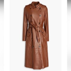 Muubaa leather trench coat NWT!